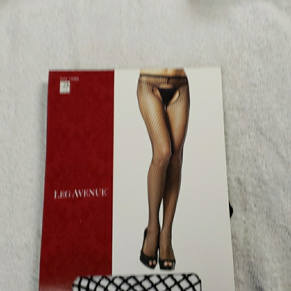 Fishnet Crothless Pantyhose